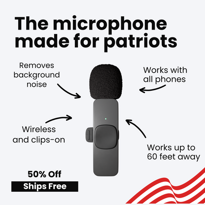 Patriot Wireless Microphones (Two Pack)