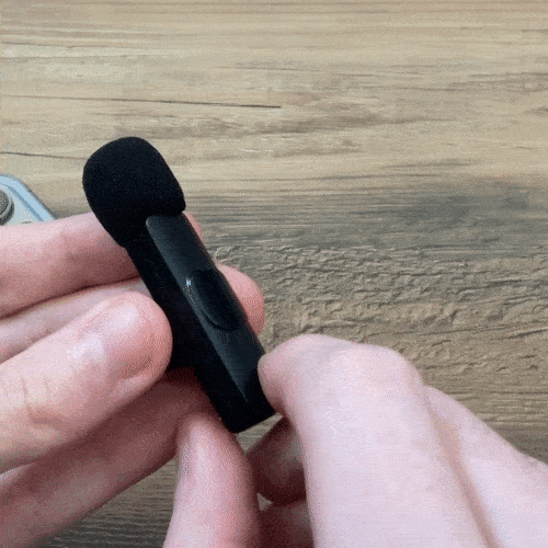 Mute and unmute the Magic Pop Mic with a single button