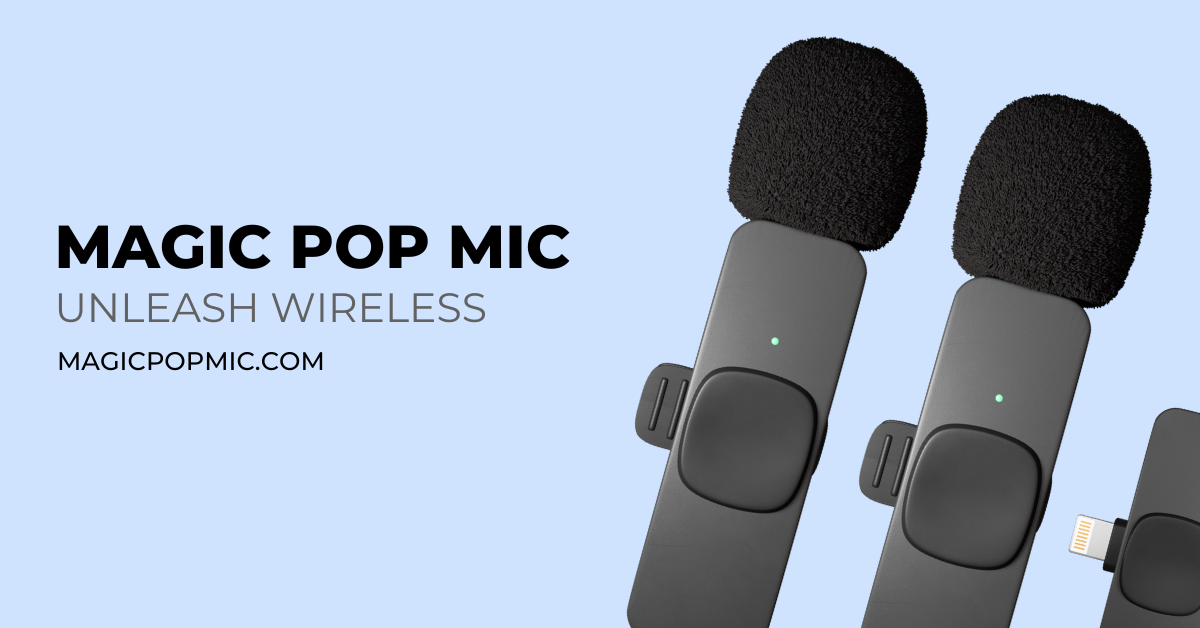 Magic Pop Mic | Wireless UGC Microphone for Creators